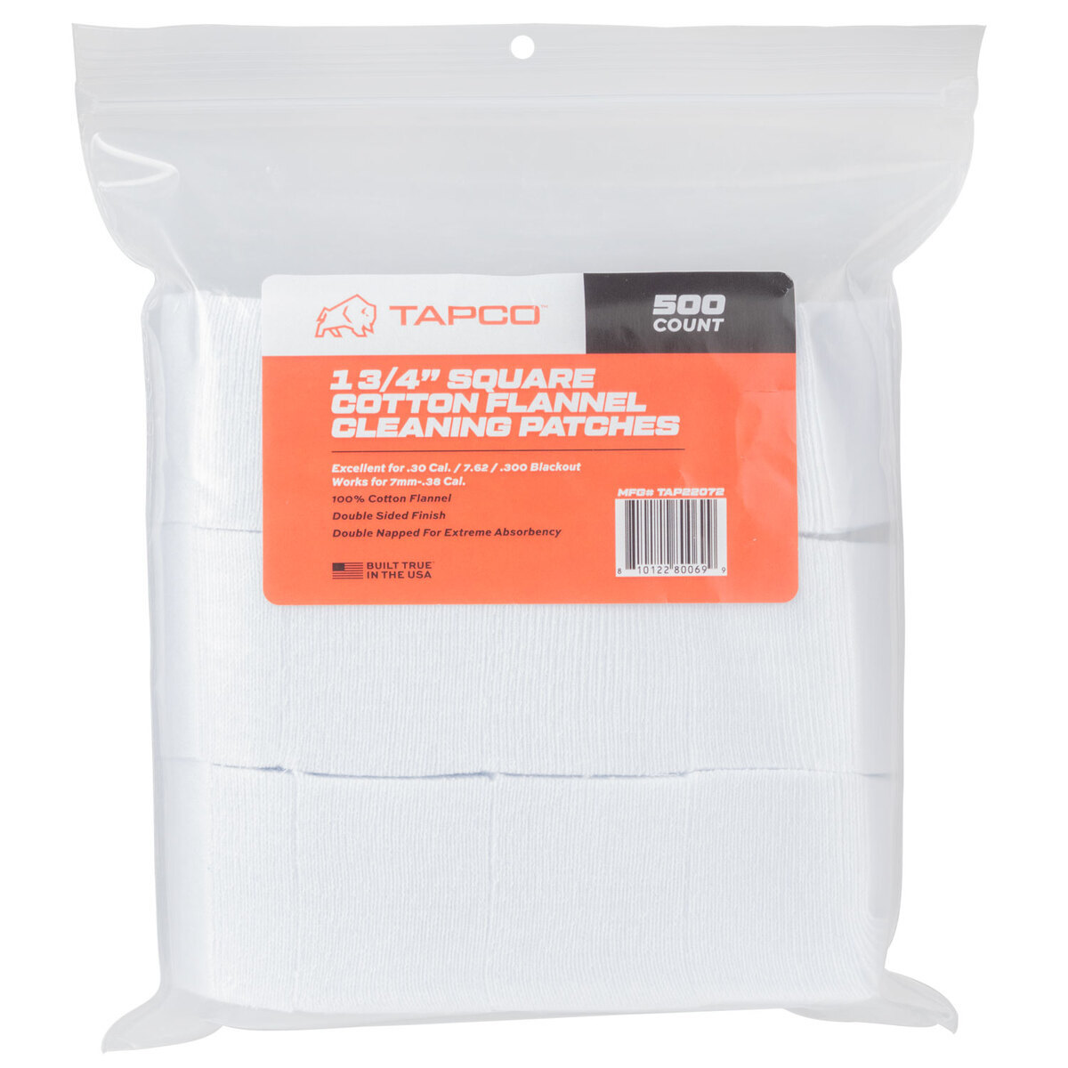 Square Patch Thread TAPCO 1-3/4in Square Patches - 6mm/7mm to .38 - 500 Count | TAPCO